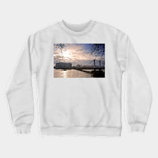 Chelsea Bridge River Thames London Crewneck Sweatshirt